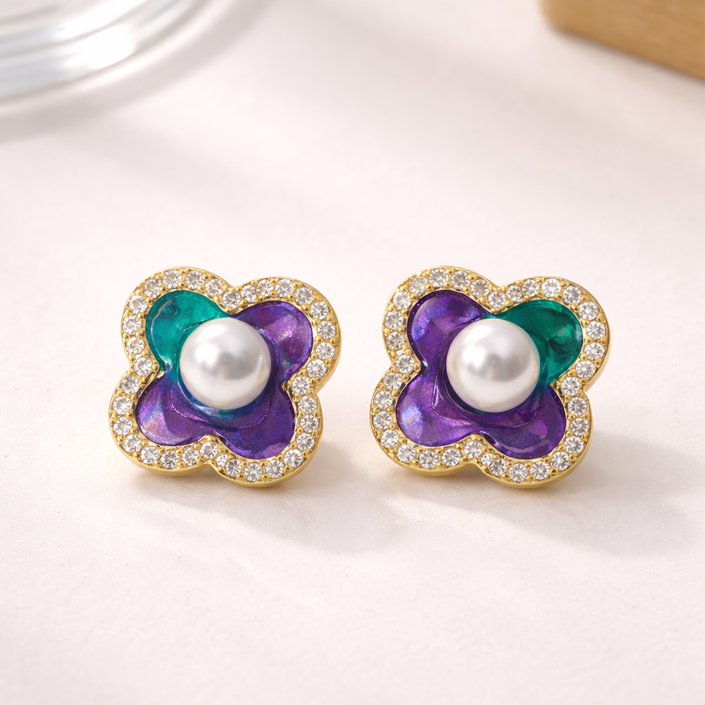 Pearl Bloom Studs