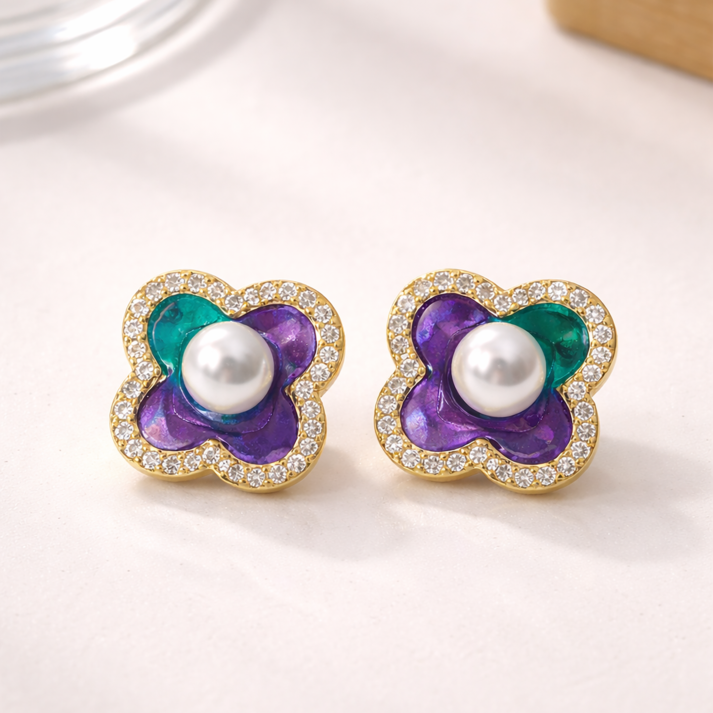Pearl Bloom Studs