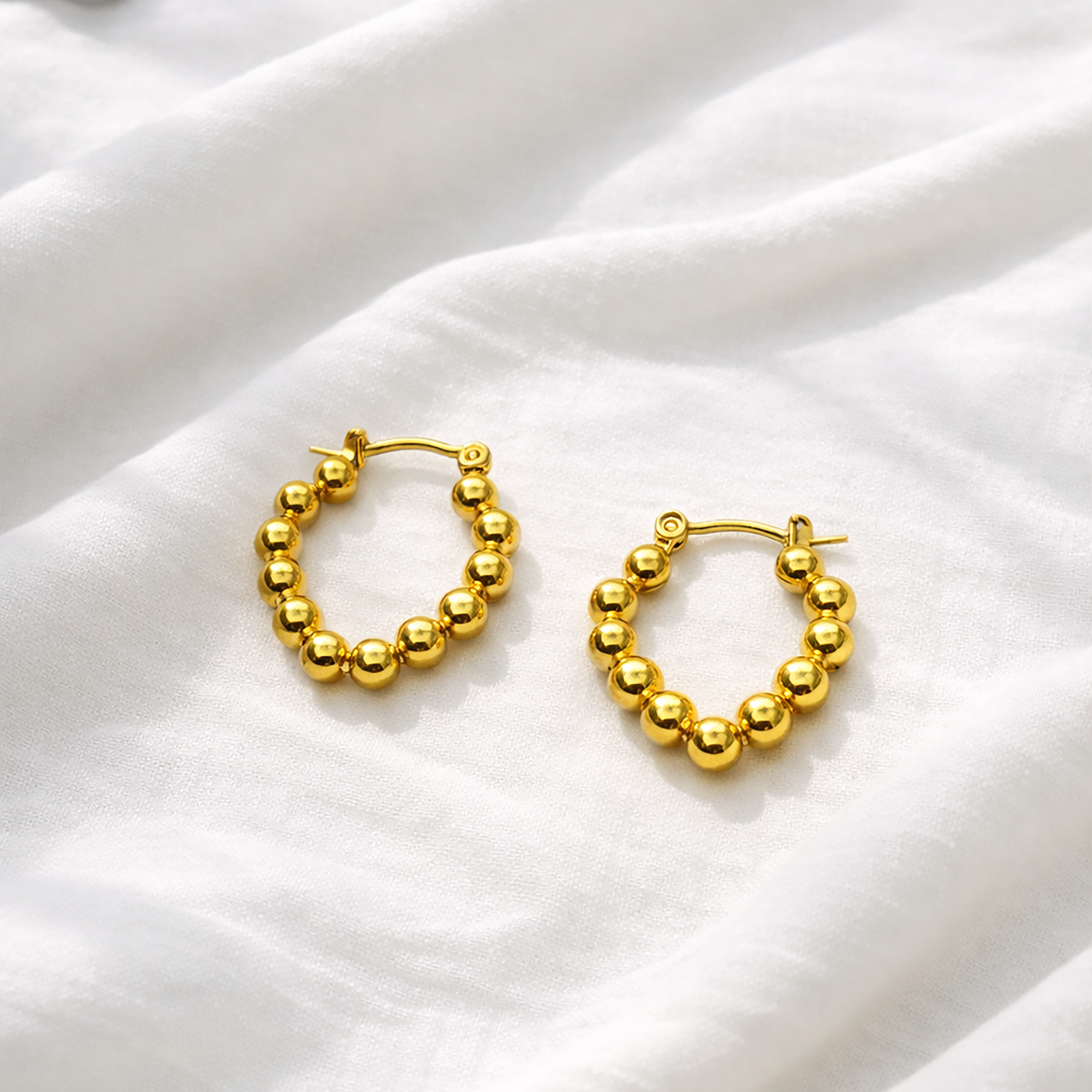 Bold Bead Hoops