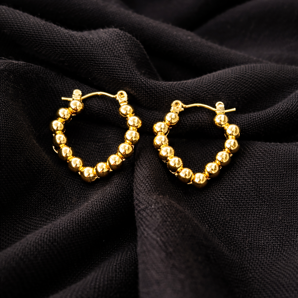 Bold Bead Hoops