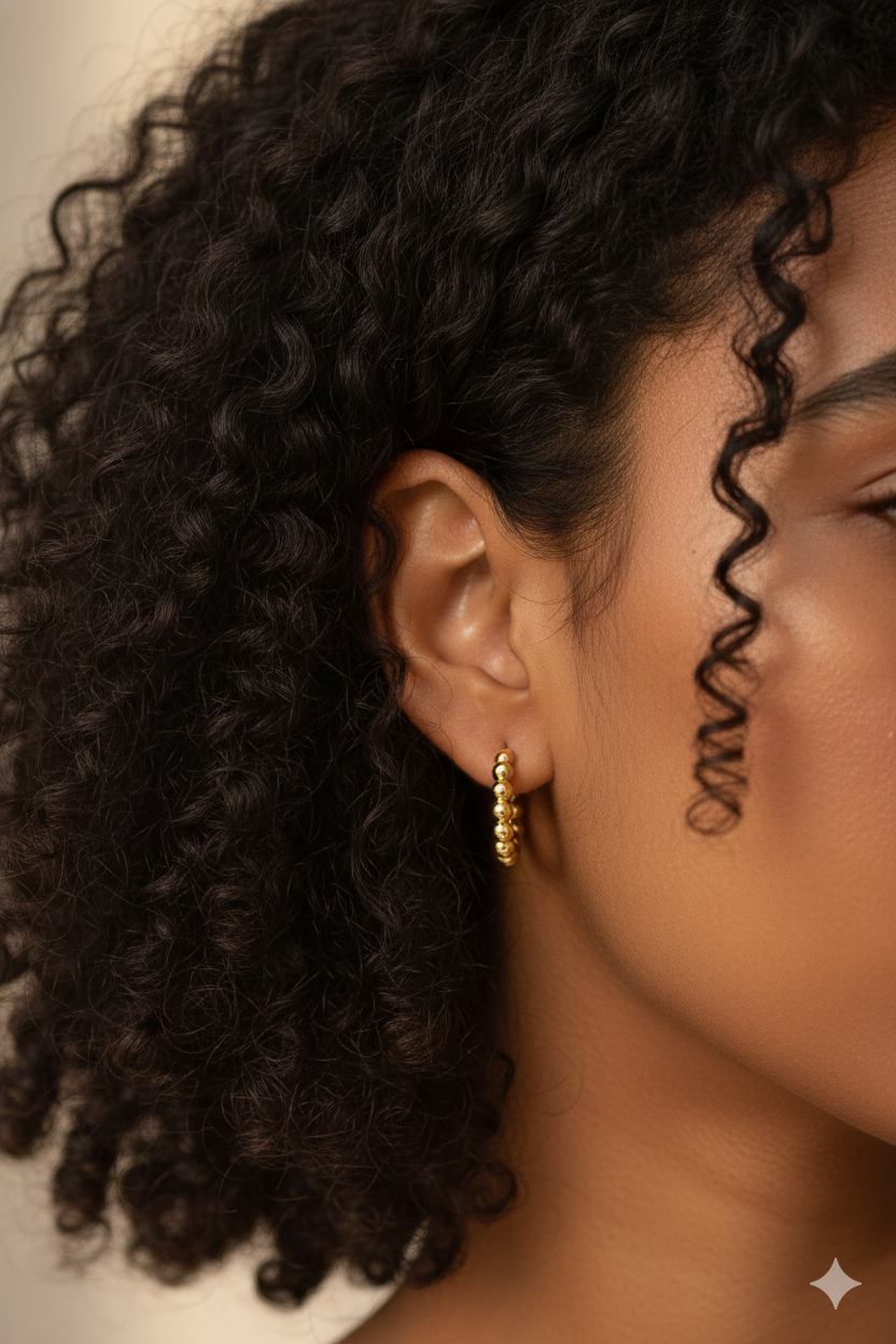 Bold Bead Hoops